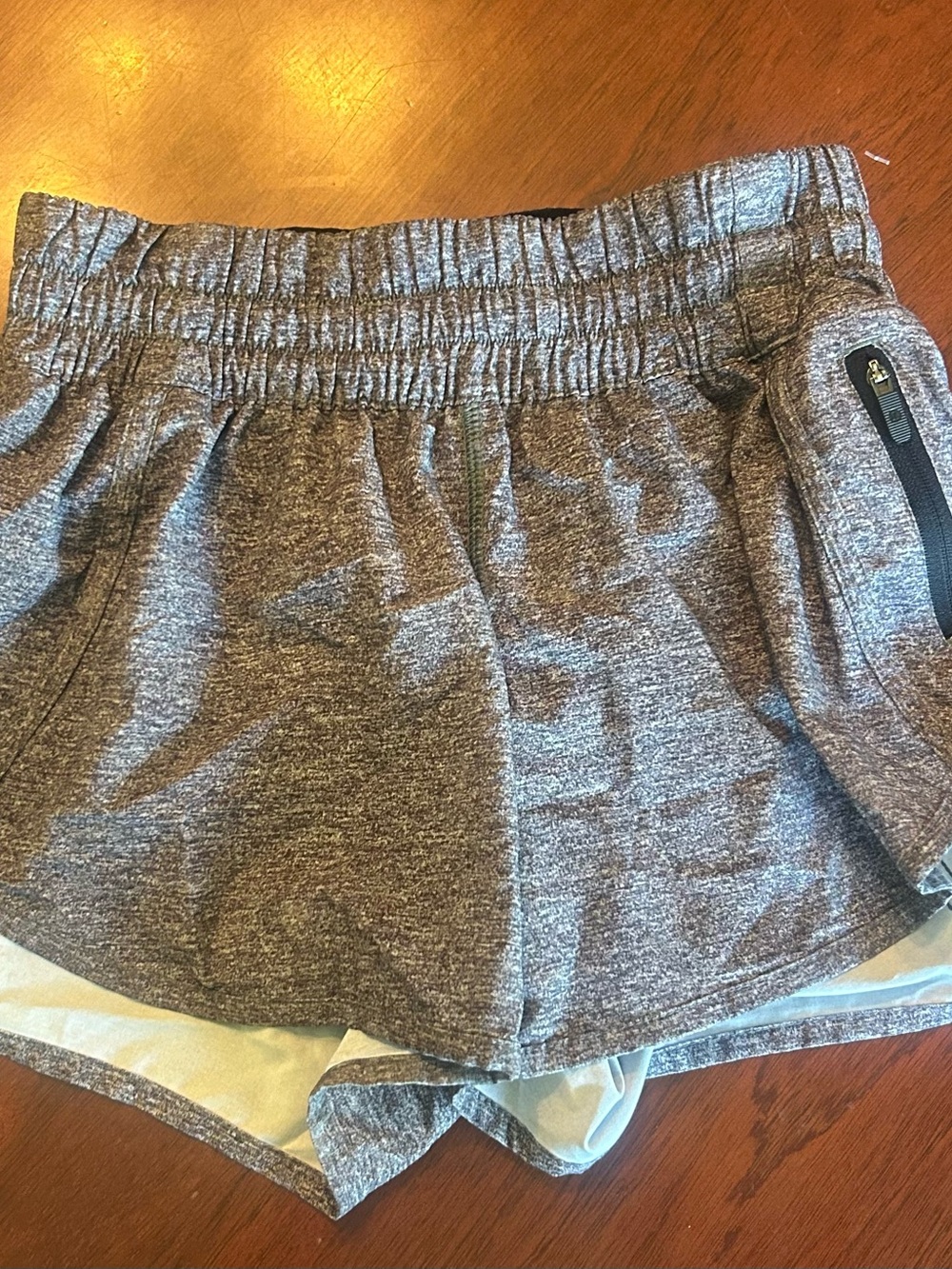 Lululemon Tracker Grey
Athletic Shorts with Zipper Pocket Women's size 4